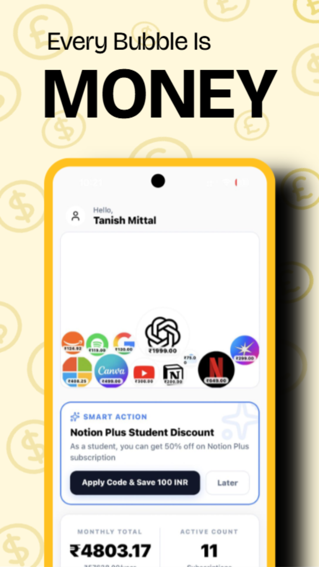 Every Bubble Is Money