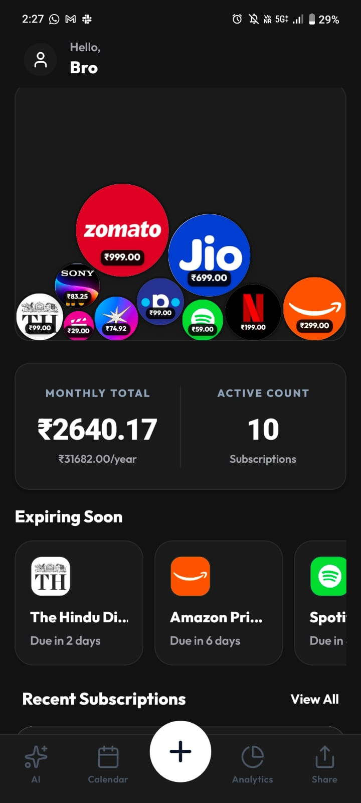 BroSubs App
